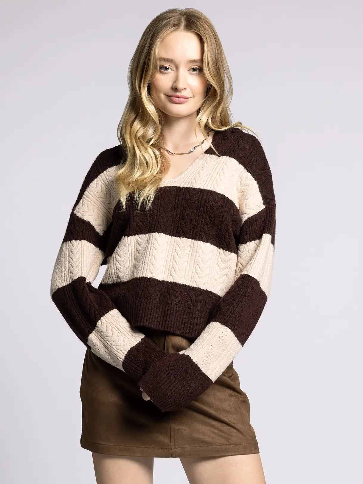 Weekend LA Wide Collared Sweater