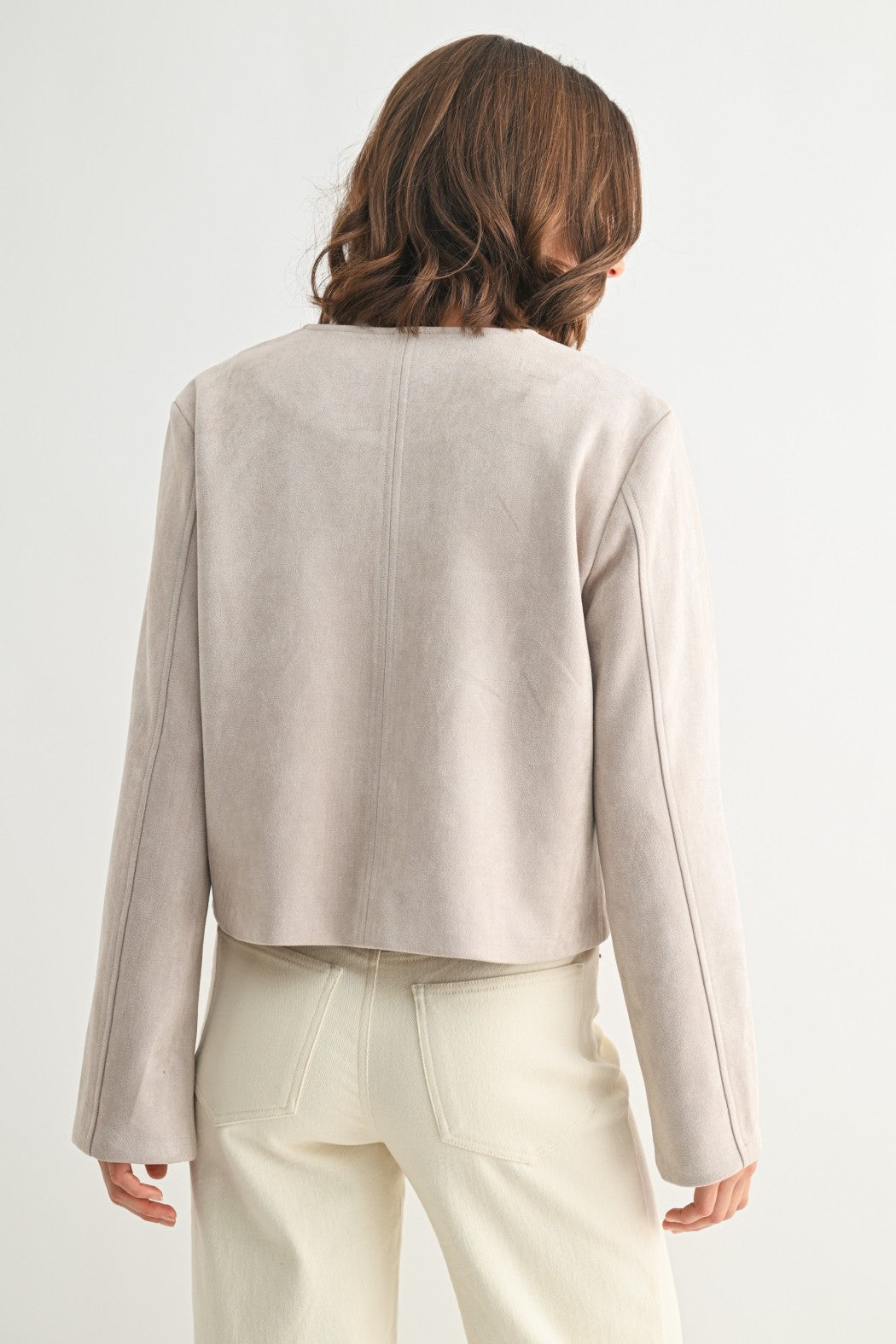 Fun2Fun Suede Button-down Jacket