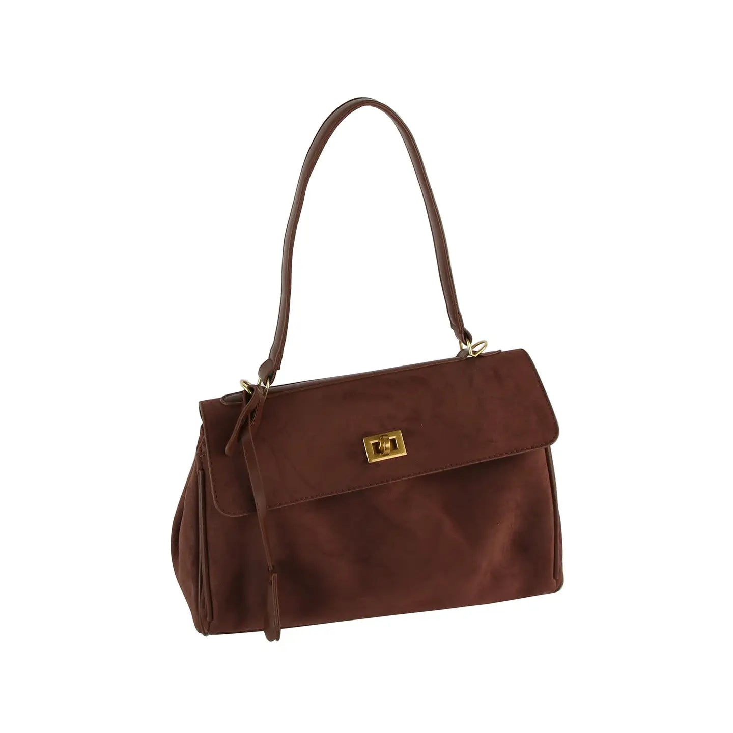 Classic Suede Flap Satchel (Various Colors)