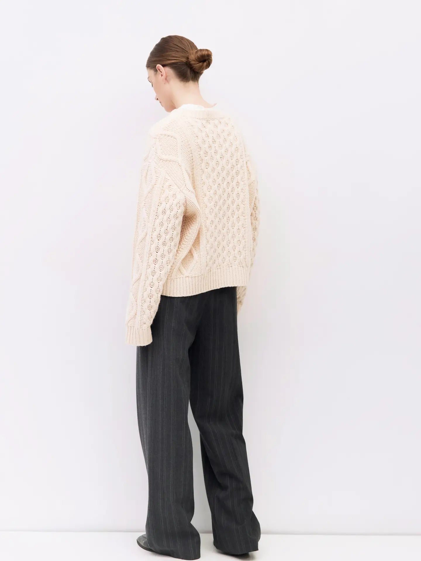 All Row Cable Knit Cardigan
