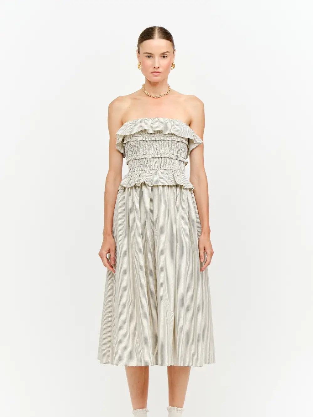 Sofie The Label Flynn Cream Stripe Dress