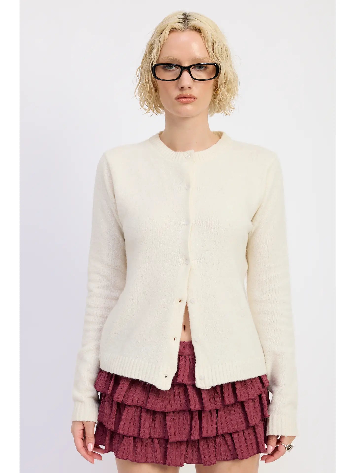 Emory Park Fitted Button Up Cardigan (Various Colors)