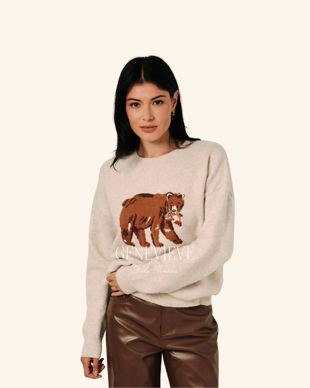 Sunday Edition Howdy Bear Sweater