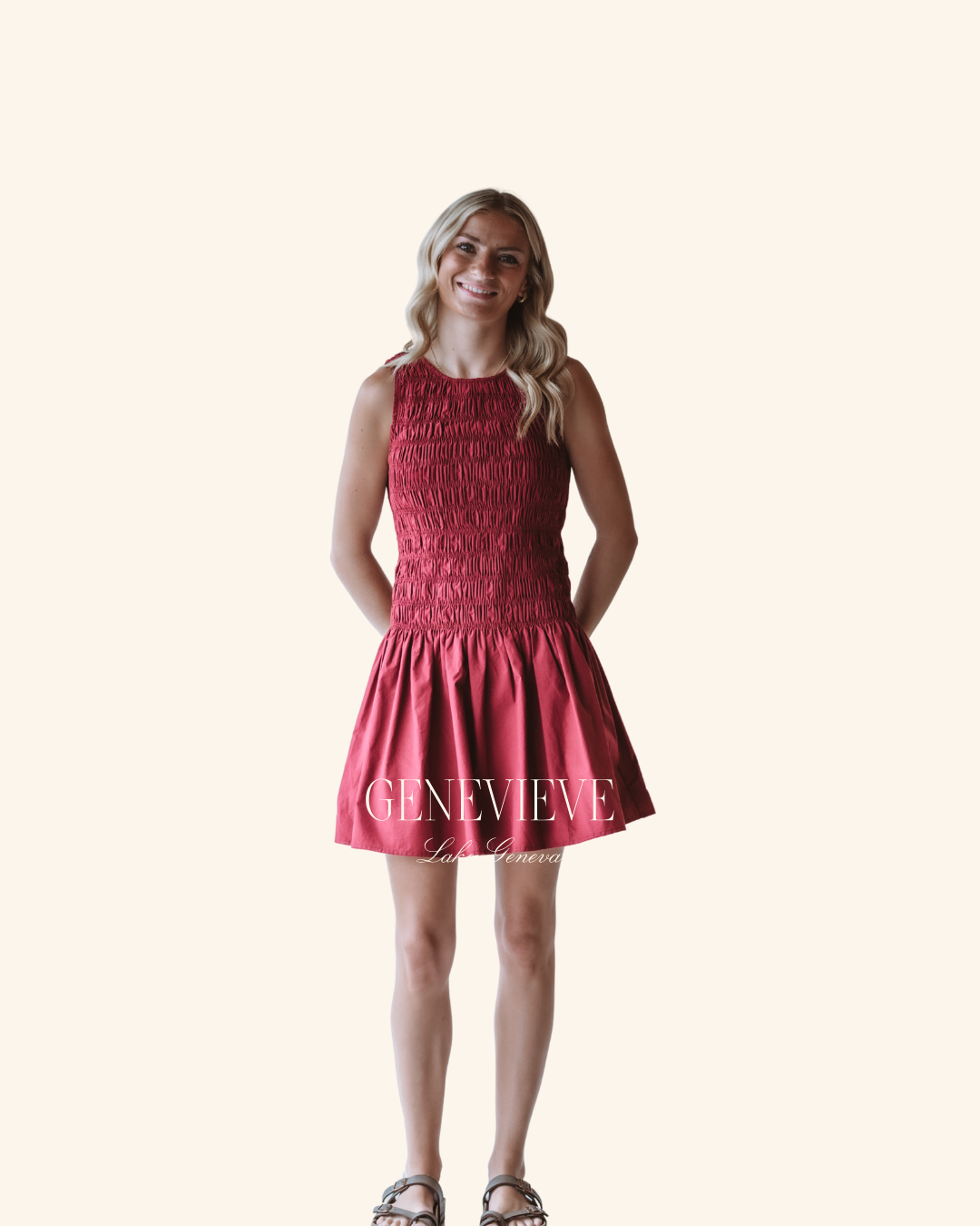 Needii Burgundy Smock Mini