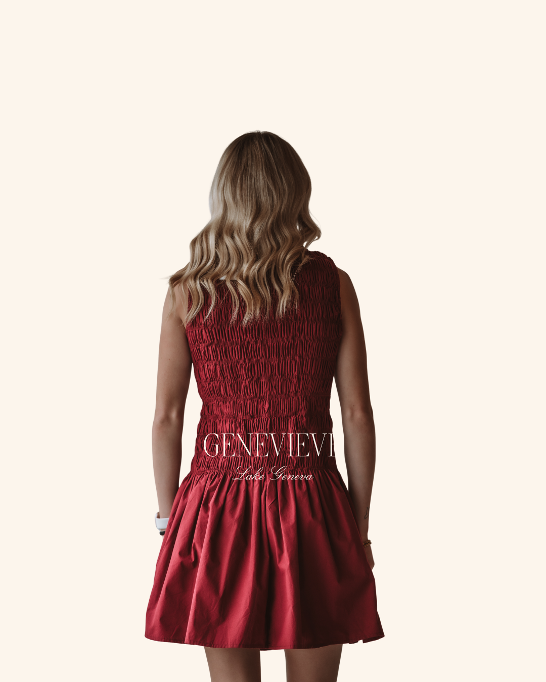 Needii Burgundy Smock Mini