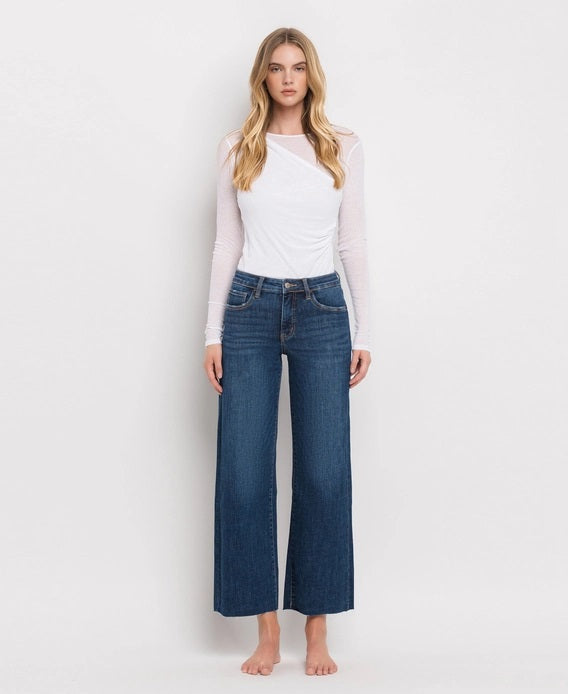 Vervet Tummy Control Mid Rise Wide Leg Jeans