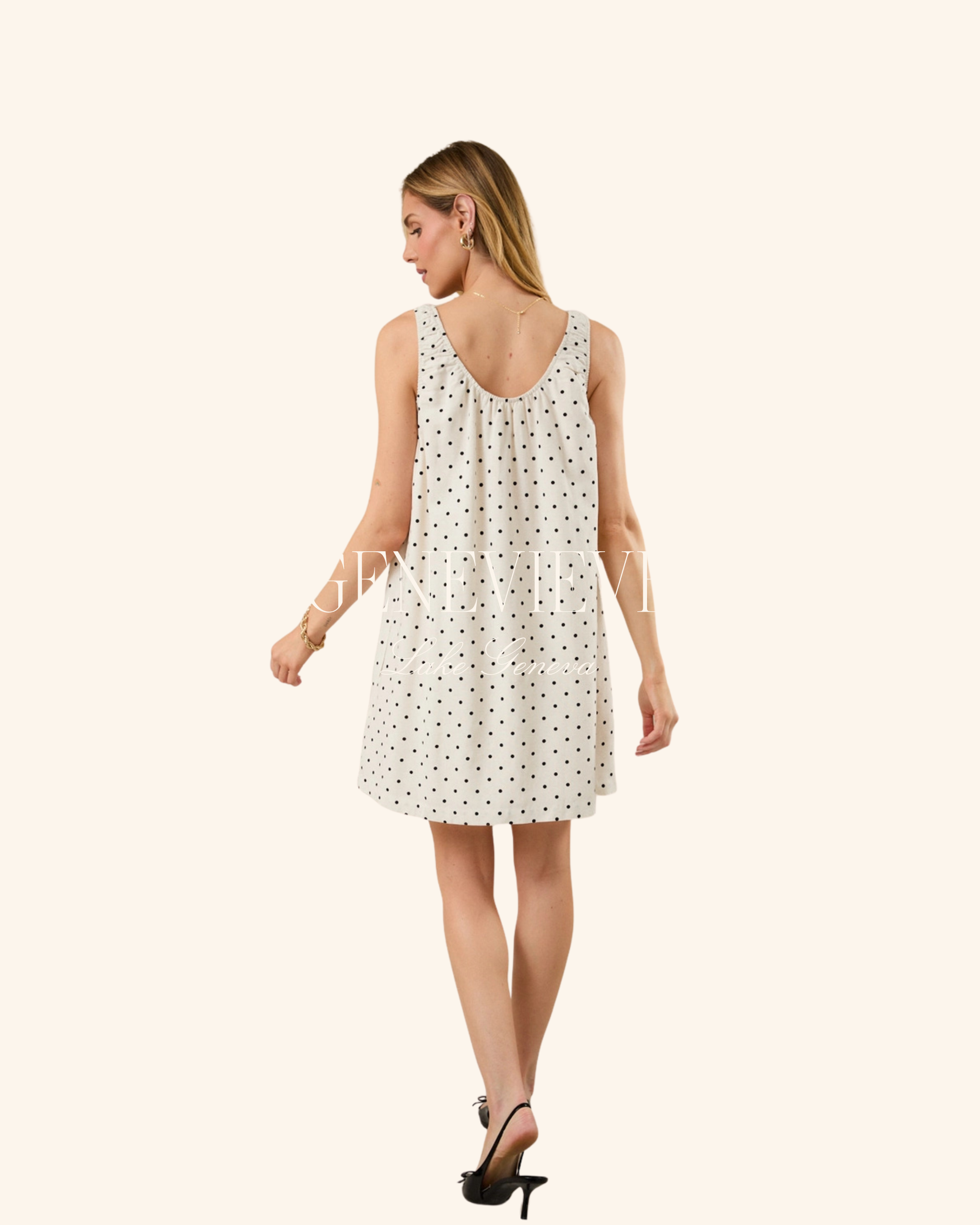 Sunday Edition Polka Dot Mini Dress