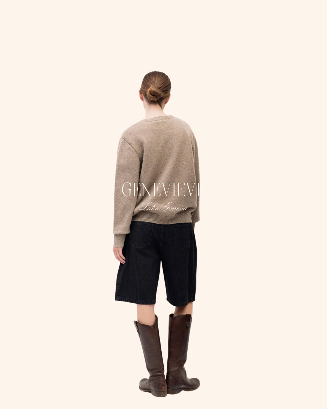 All Row Conrad Taupe Sweater