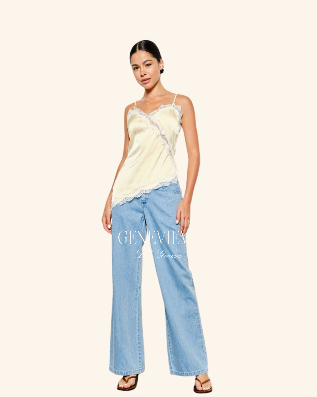 Pretty Garbage Yellow Satin Cami
