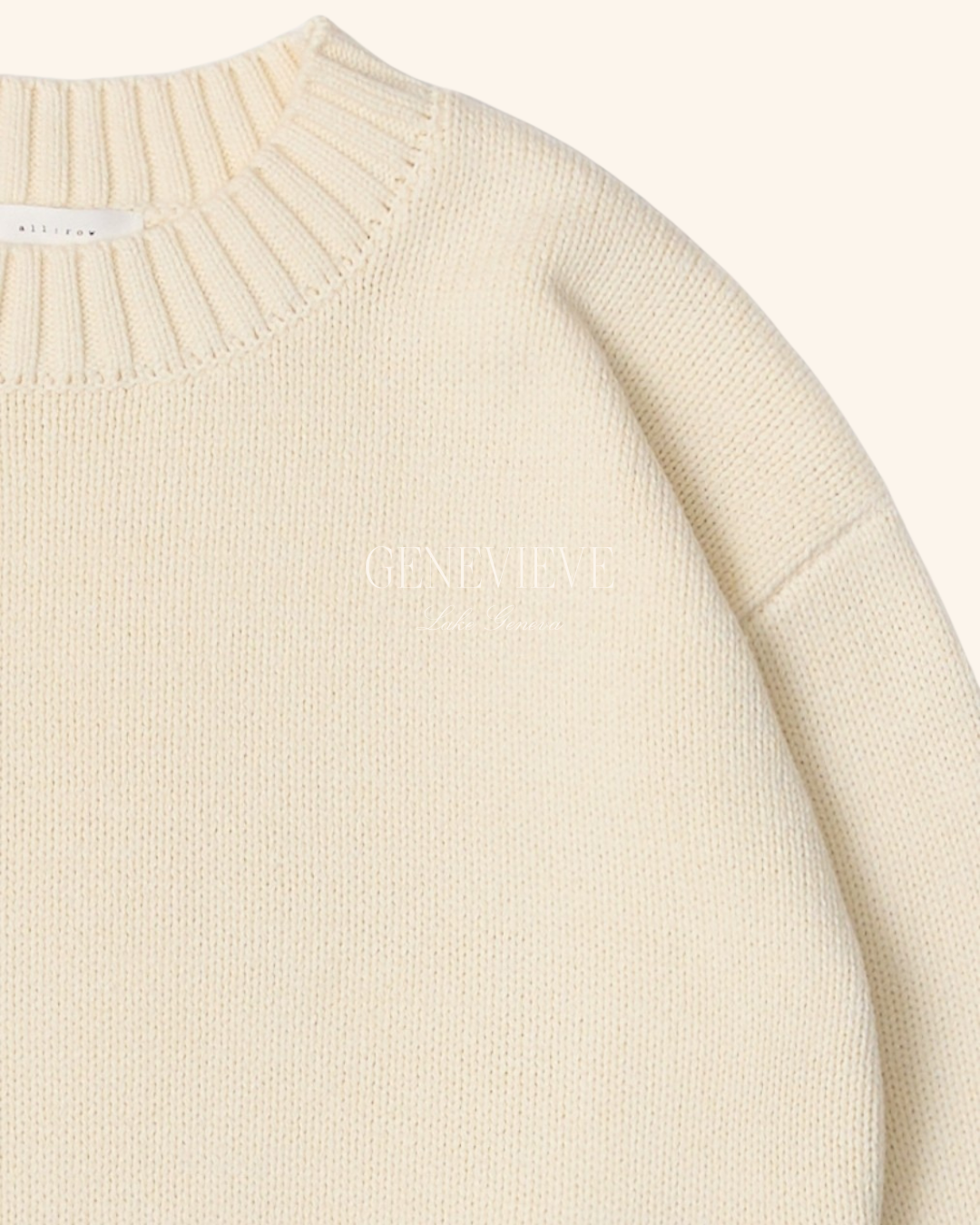 All Row Cream Asher Sweater