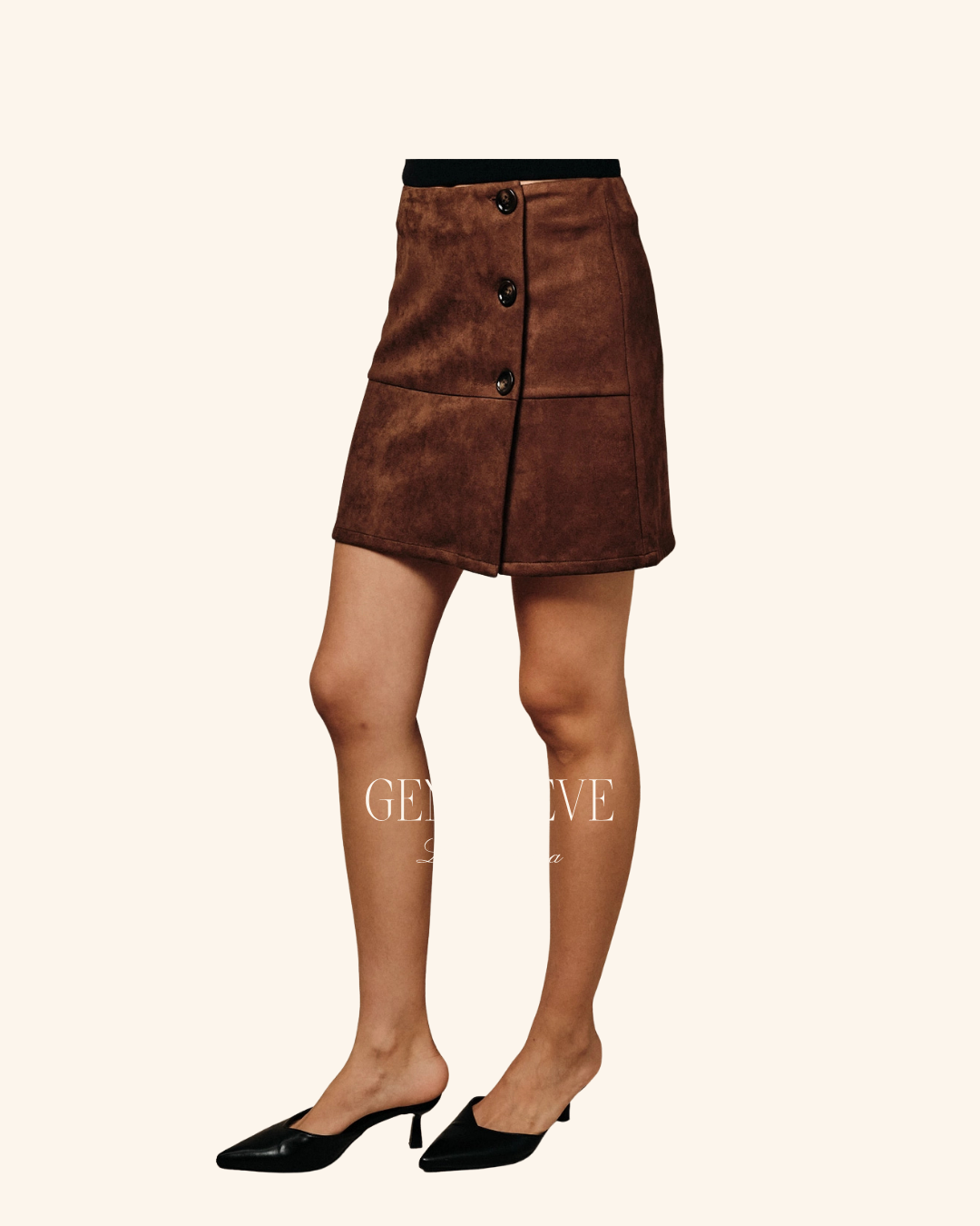 Sunday Edition Brown Button Mini