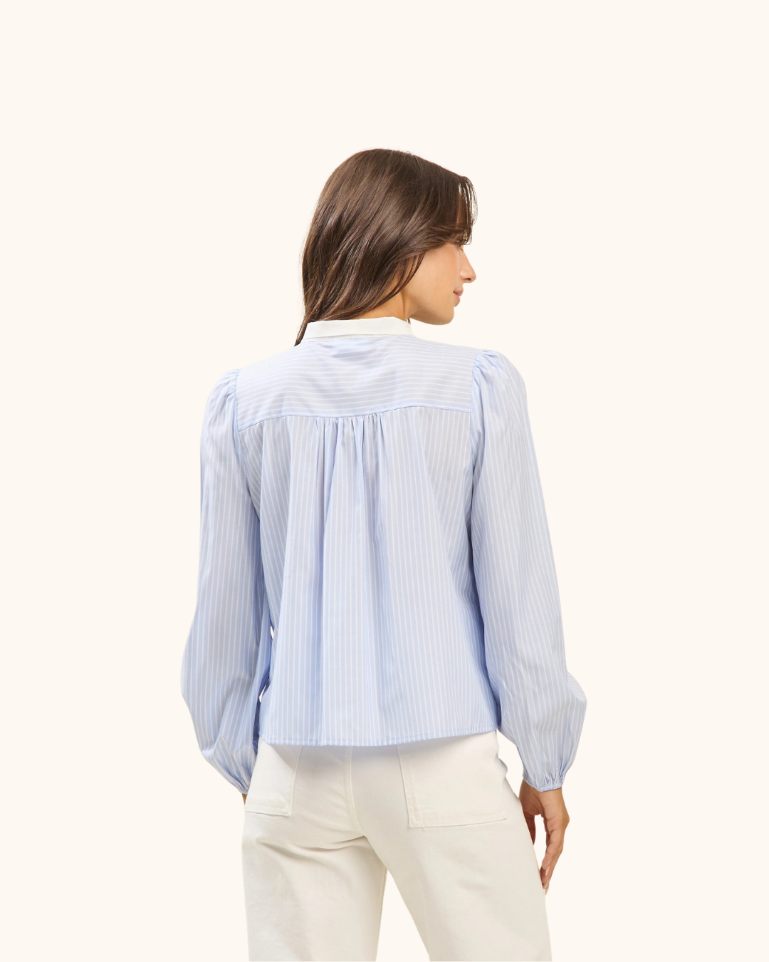 Able Color Block Bow Blouse