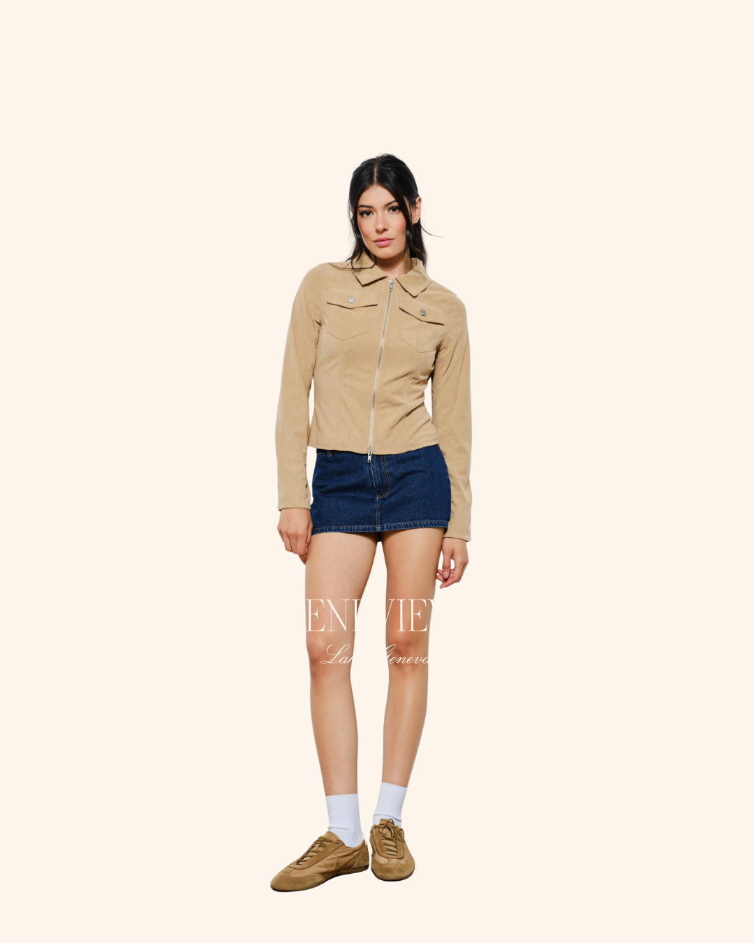 Pretty Garbage Camel Cord Jacket
