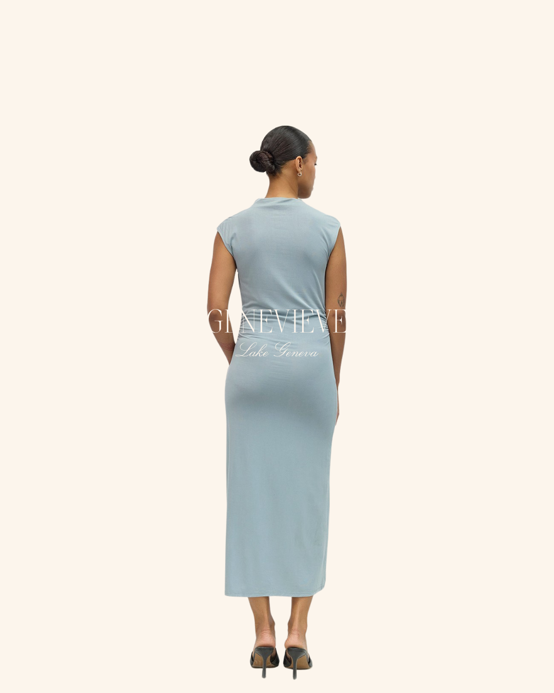 All Row Blue Felicia Dress