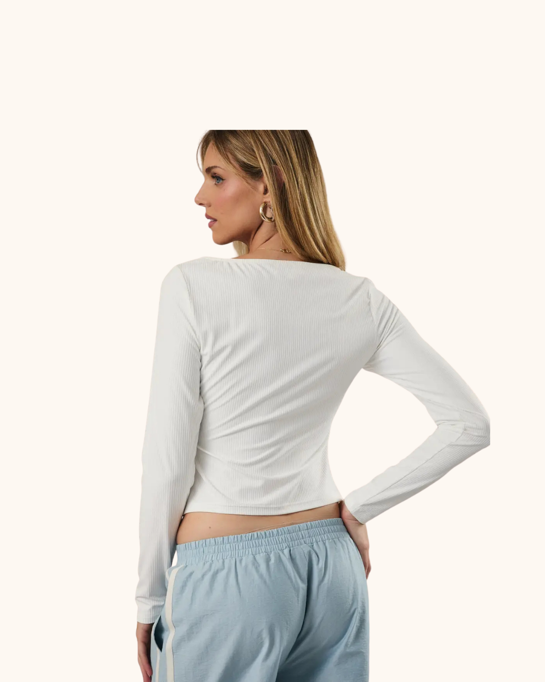 Sunday Edition Boat Neck Long Sleeve Knit Top