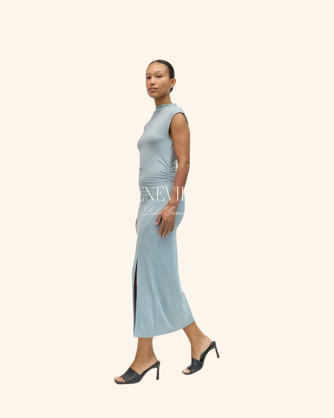All Row Blue Felicia Dress