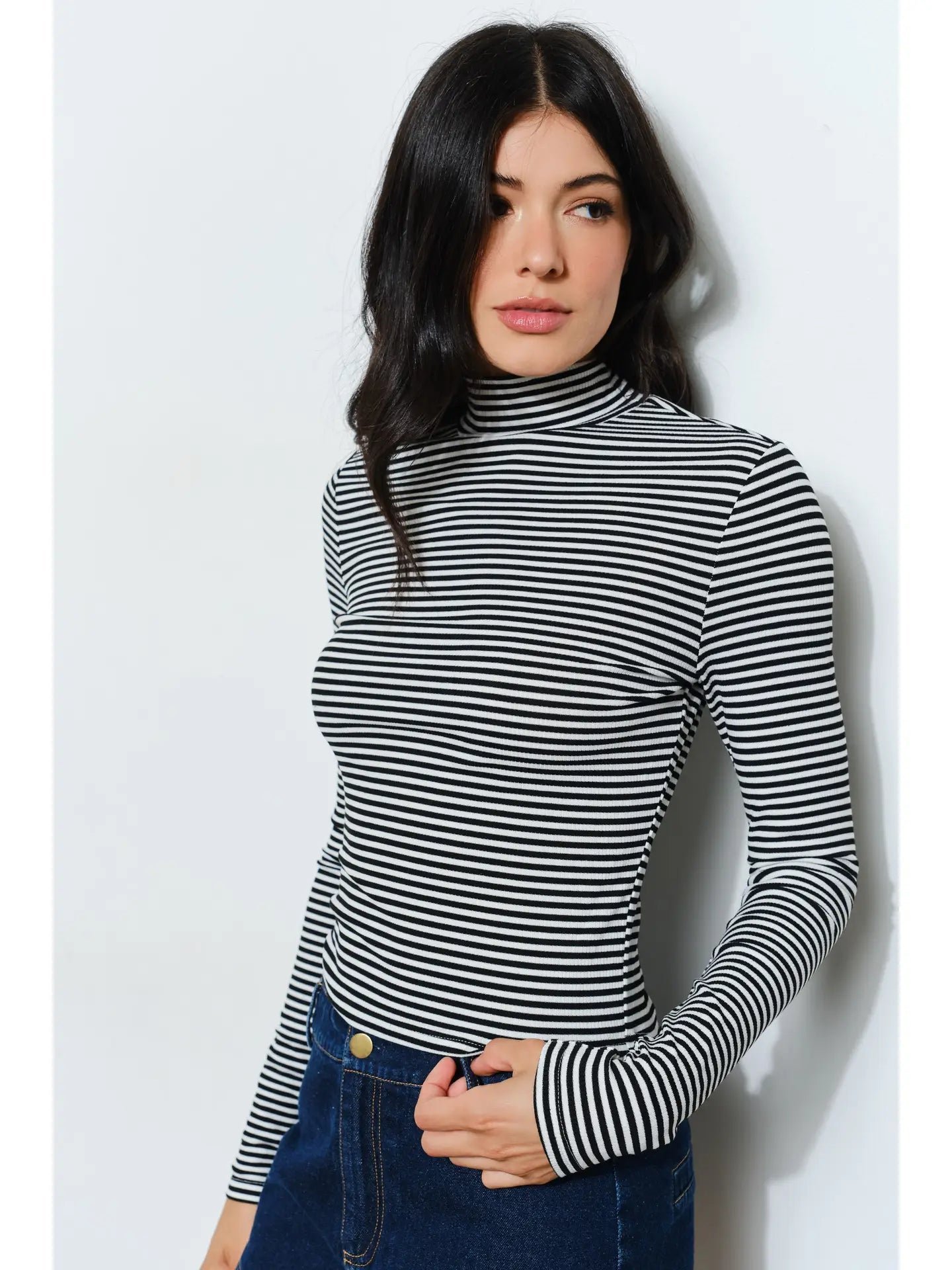 Pretty Garbage Porter Turtle Neck Top