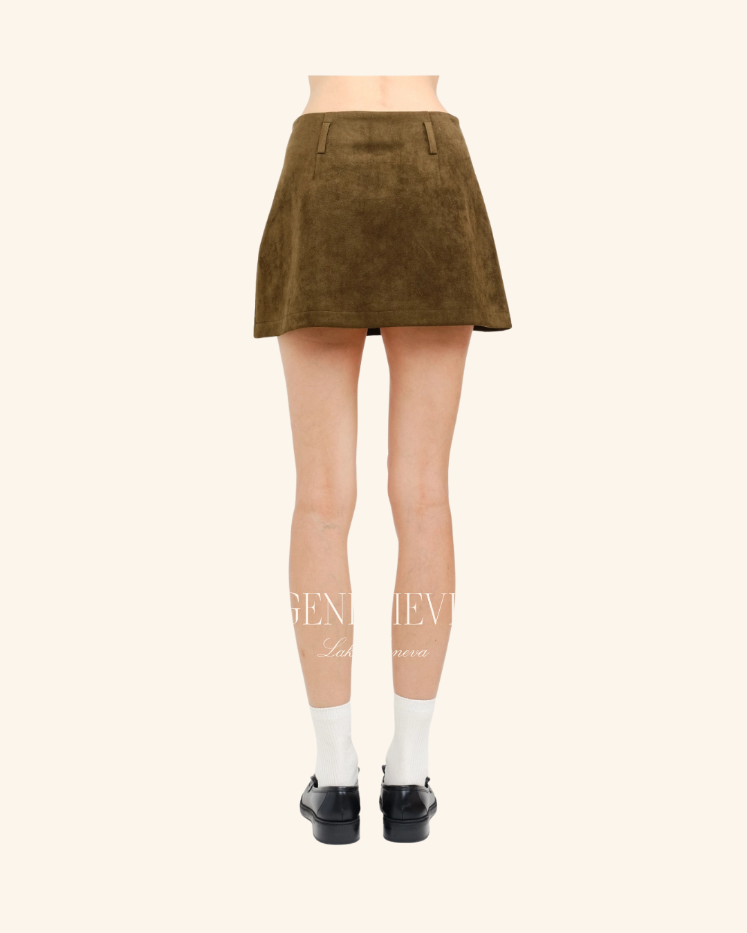 Sofie The Label Olive Vegan Mini Skirt
