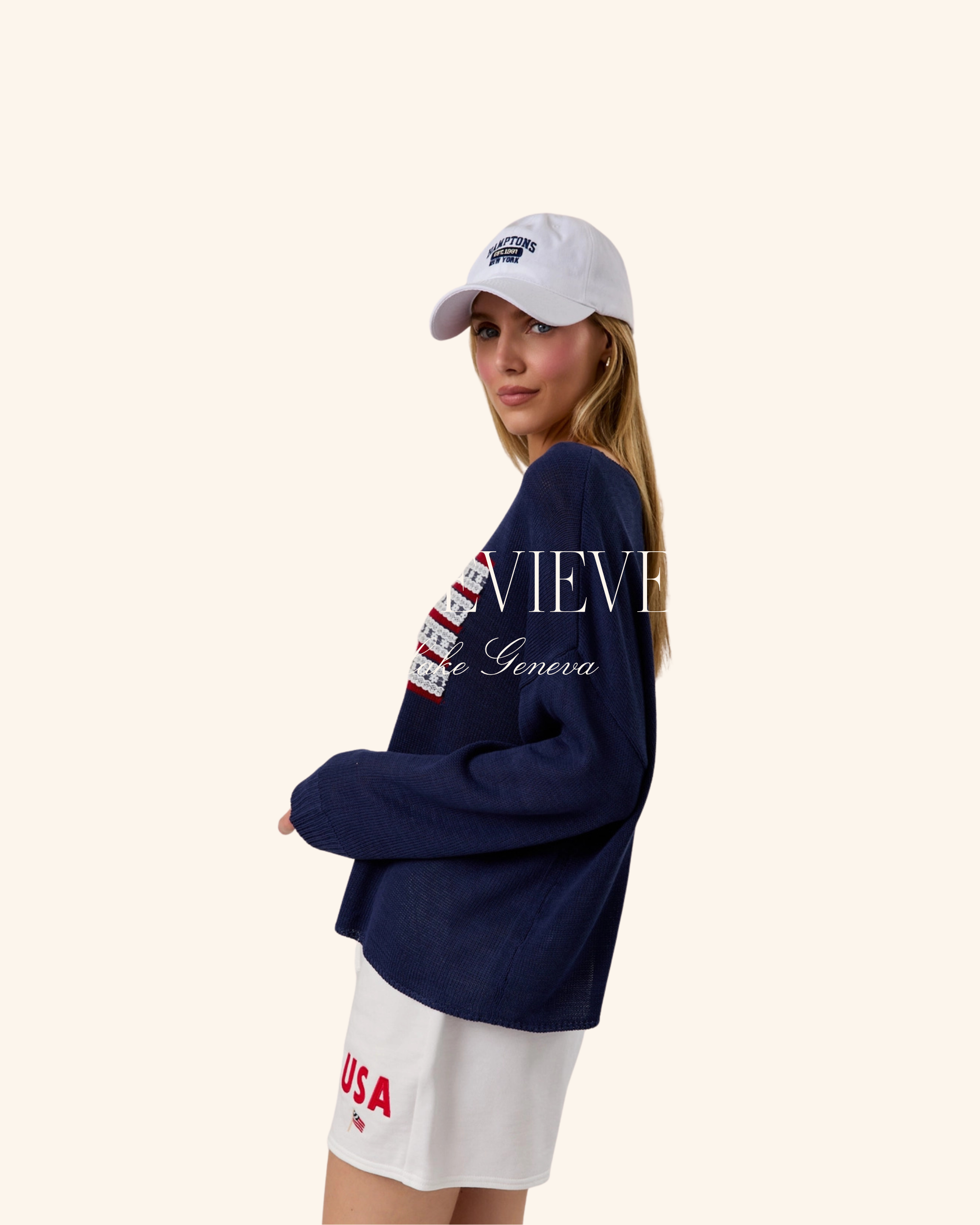 Sunday Edition USA Flag Knit Sweater