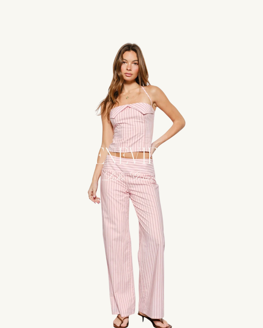 Pretty Garbage Pink Striped Pants