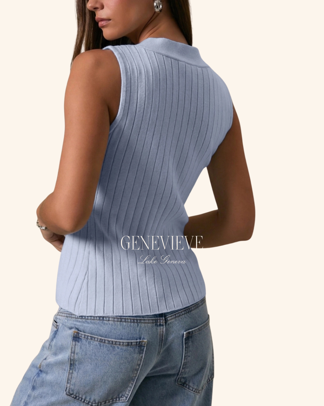 Lelis Twist Front V Neck Tank