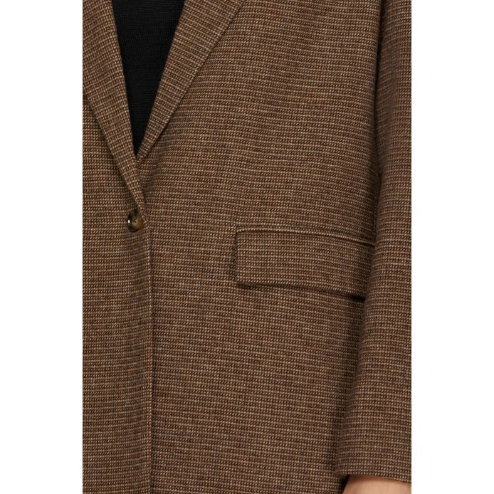 BNS Wool Single-Breasted Blazer with Pockets