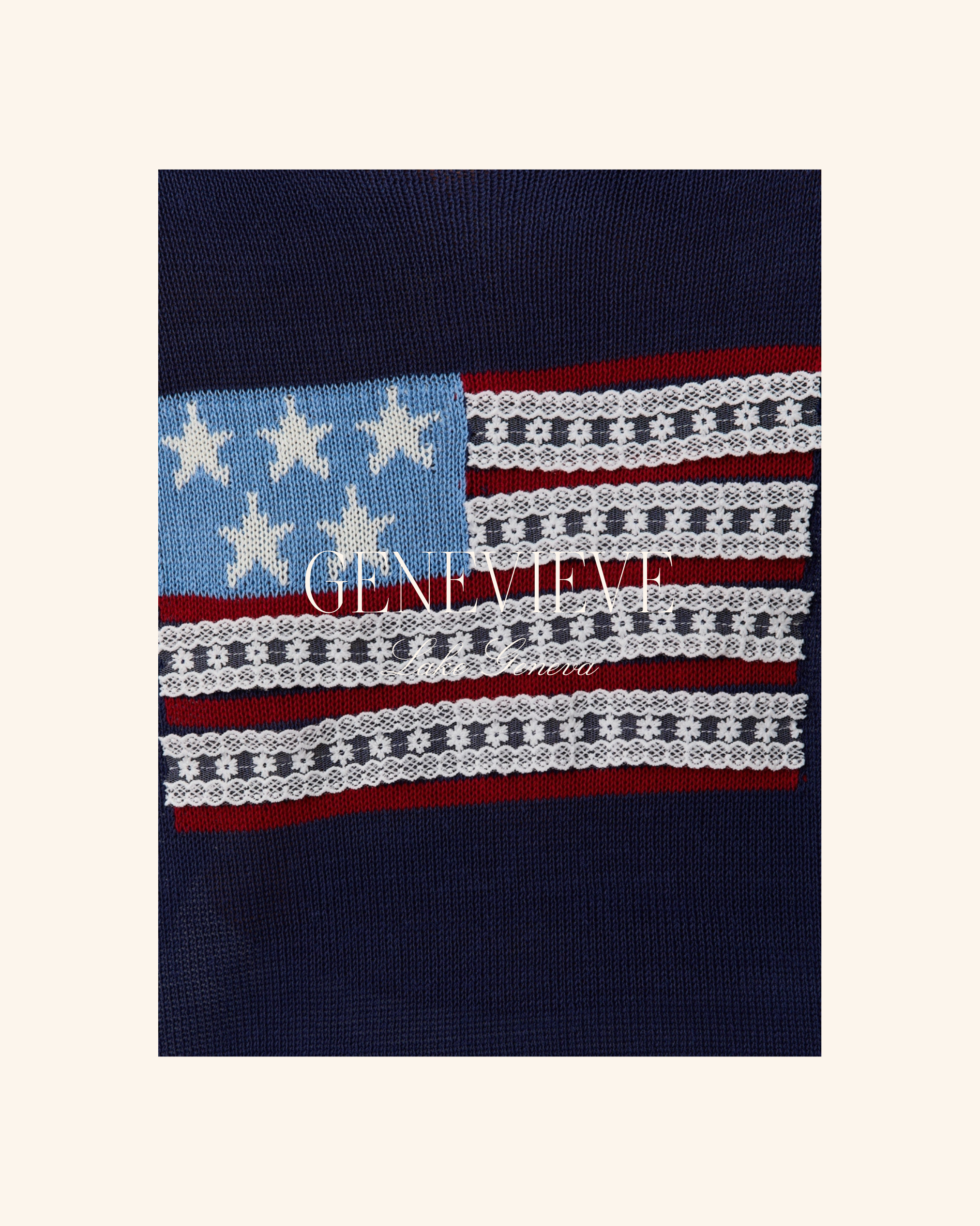 Sunday Edition USA Flag Knit Sweater