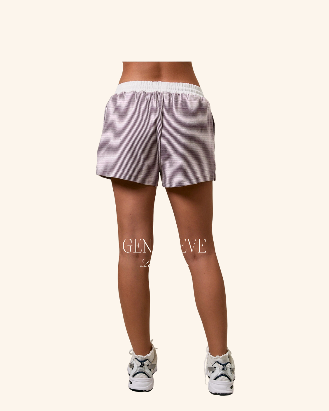 Le Lis Lavender Stripe Short