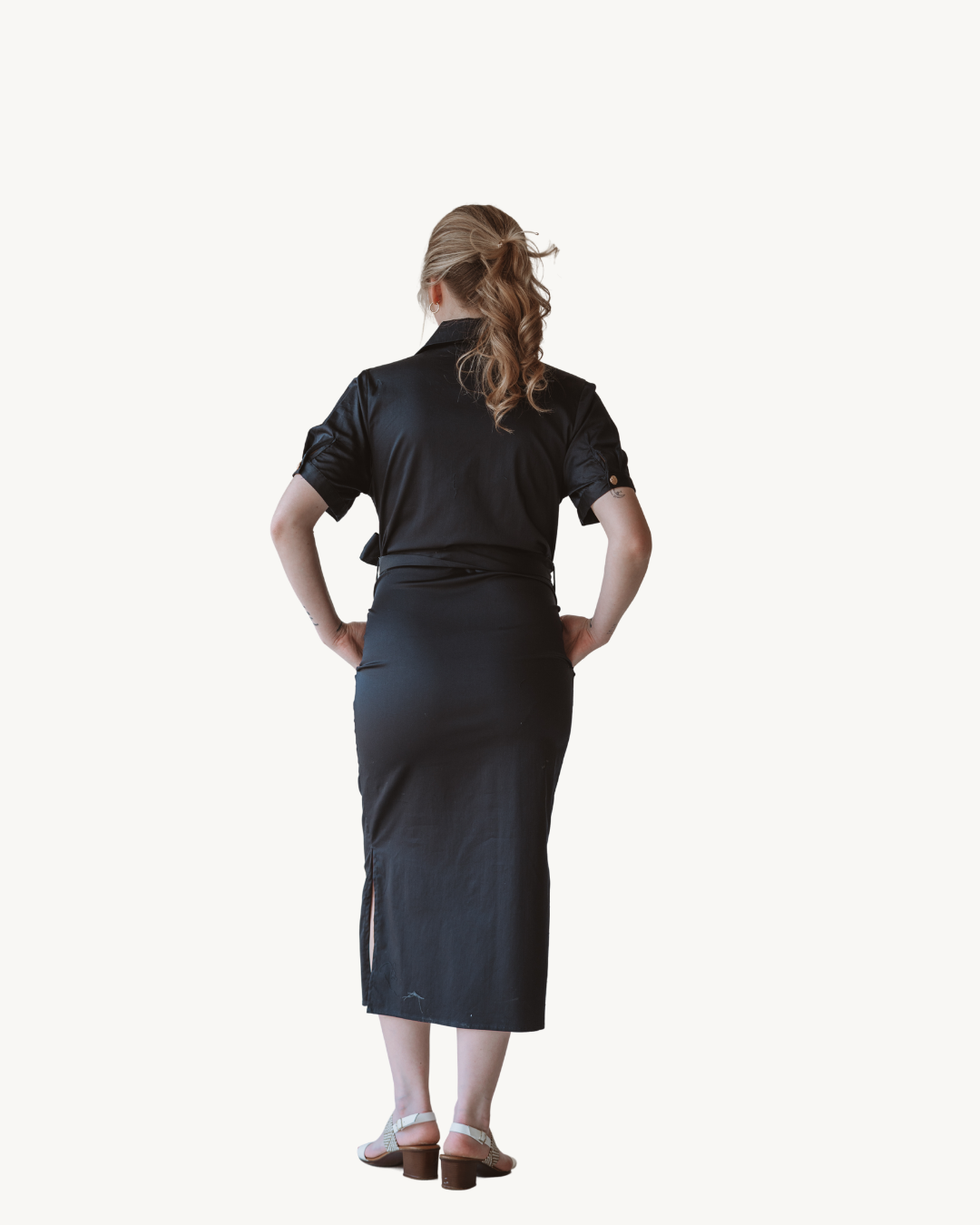Bishop & Young Navy Jacqueline Midi Dress