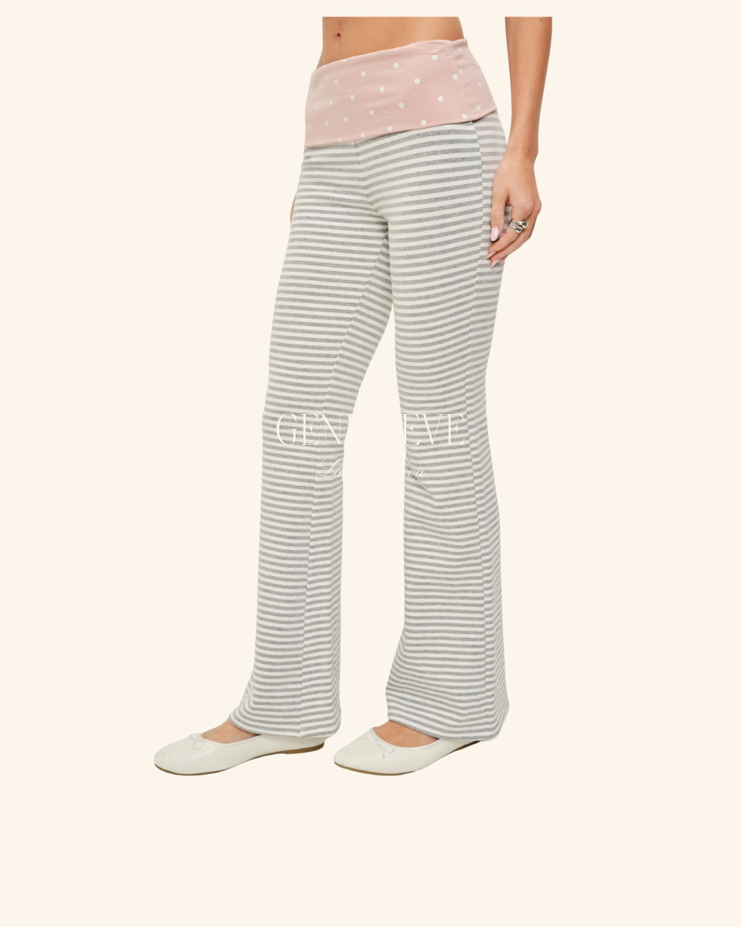 Pretty Garbage Gray Pink Terry Pant