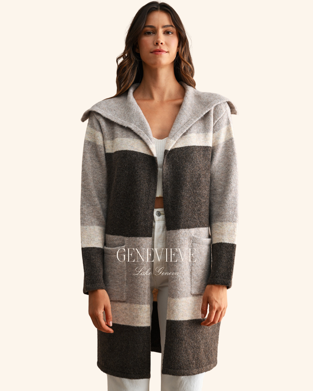 Mable Brown Multicolored Cardigan