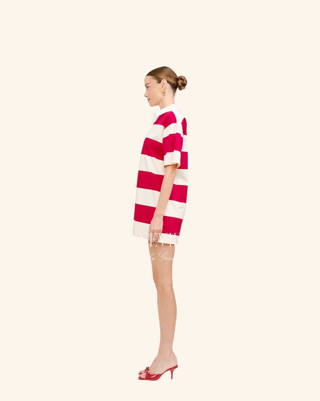 Sofie The Label Red Stripe Rugby Dress