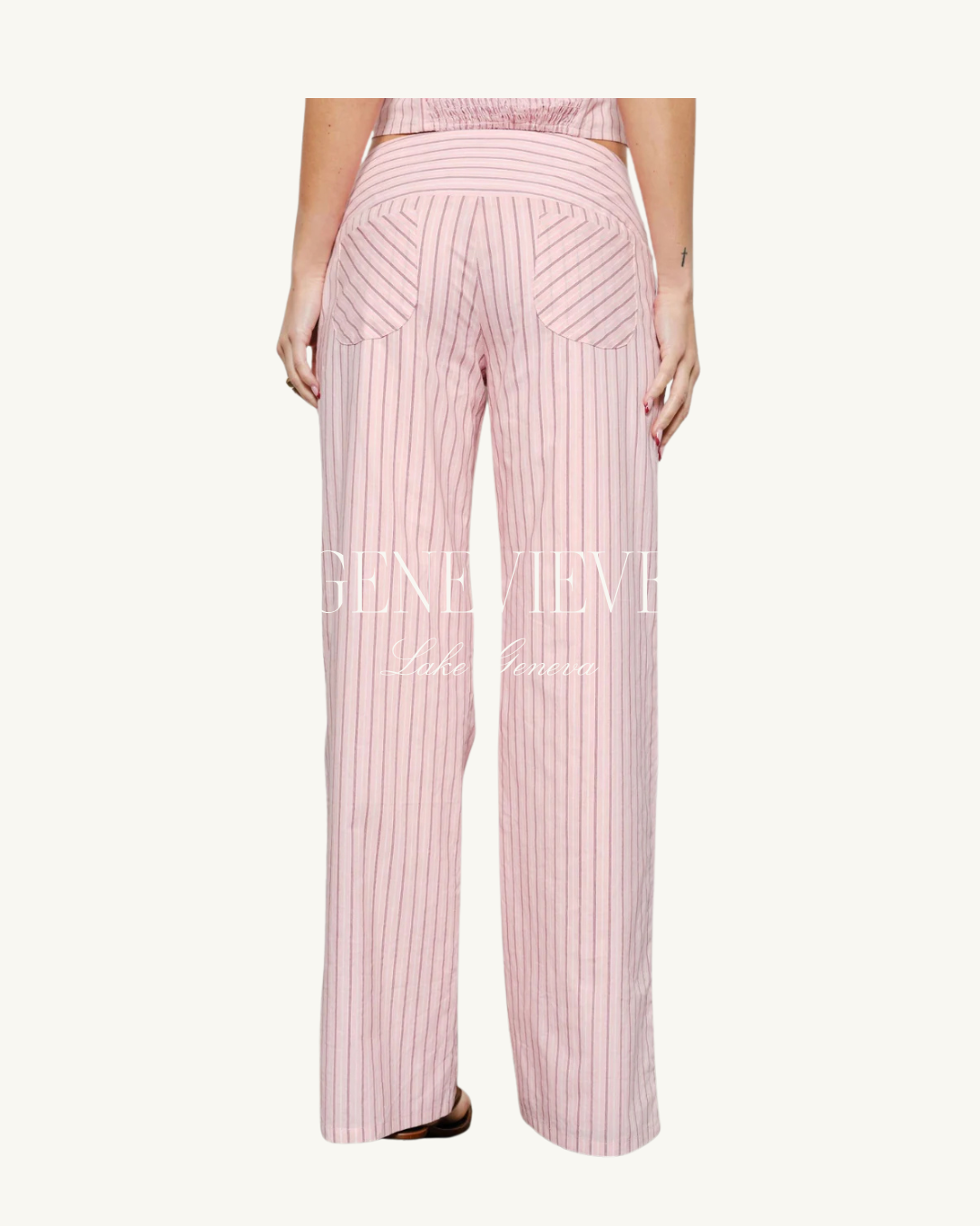 Pretty Garbage Pink Striped Pants
