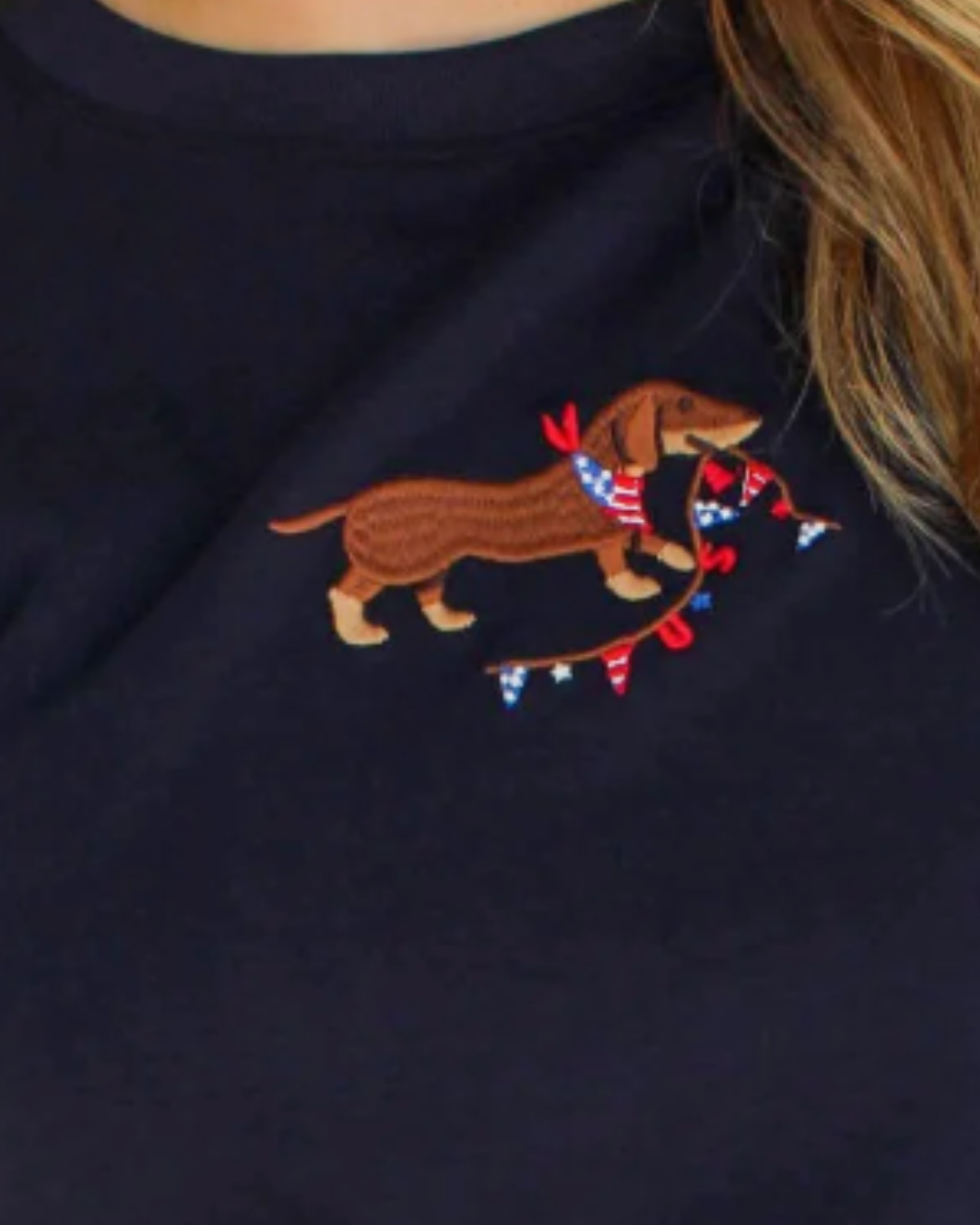 Sunday Edition Weiner Dog USA Tee
