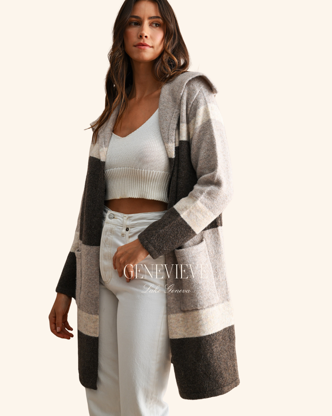 Mable Brown Multicolored Cardigan