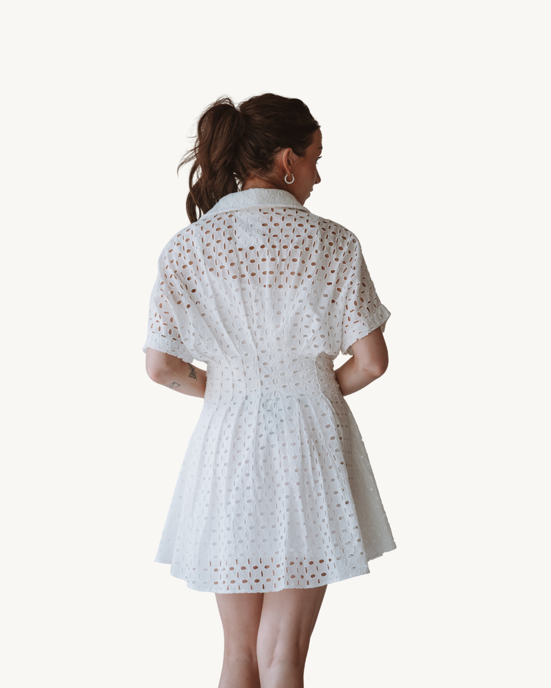 KLD Eyelet Mini Dress