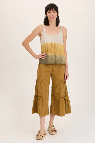 Wearables Linen Side-Tier Wide Leg Palazzo