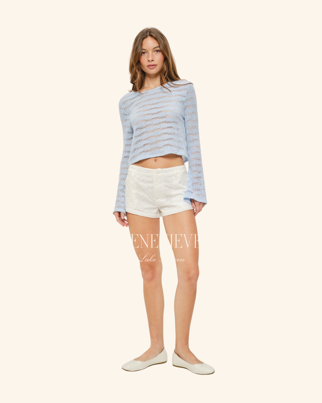 Pretty Garbage Baby Blue Knit Top