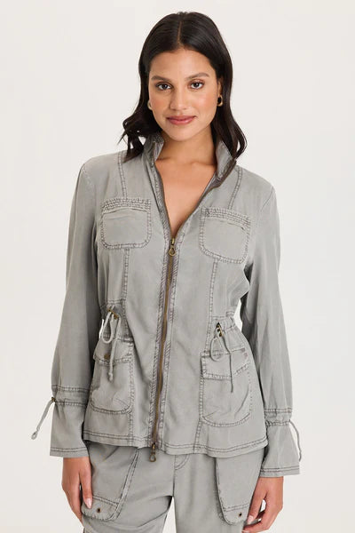 Wearables Hall Four Pocket Cinchable Twill/Rib Jacket