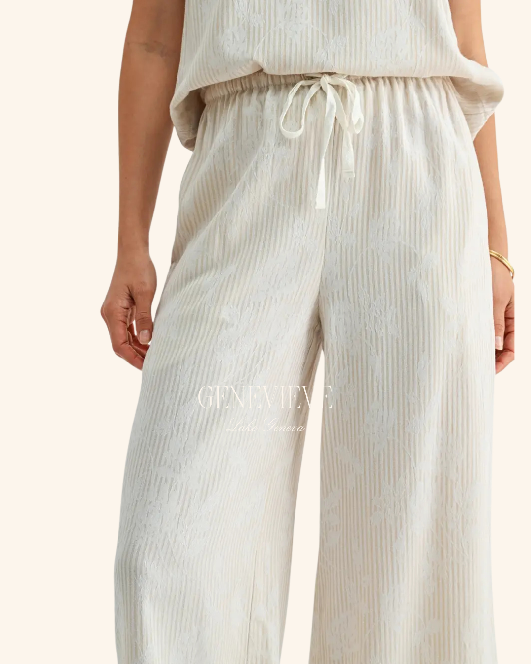 Fun2Fun Oyster Stripe Pant