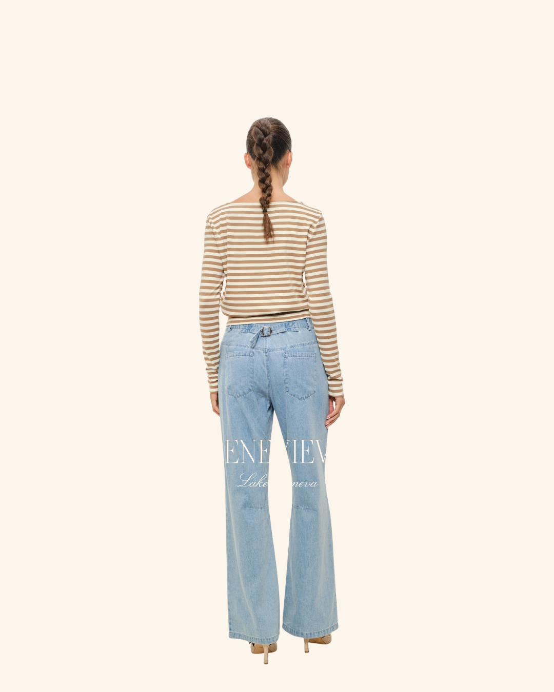 Pretty Garbage Brown Stripe Long Sleeve