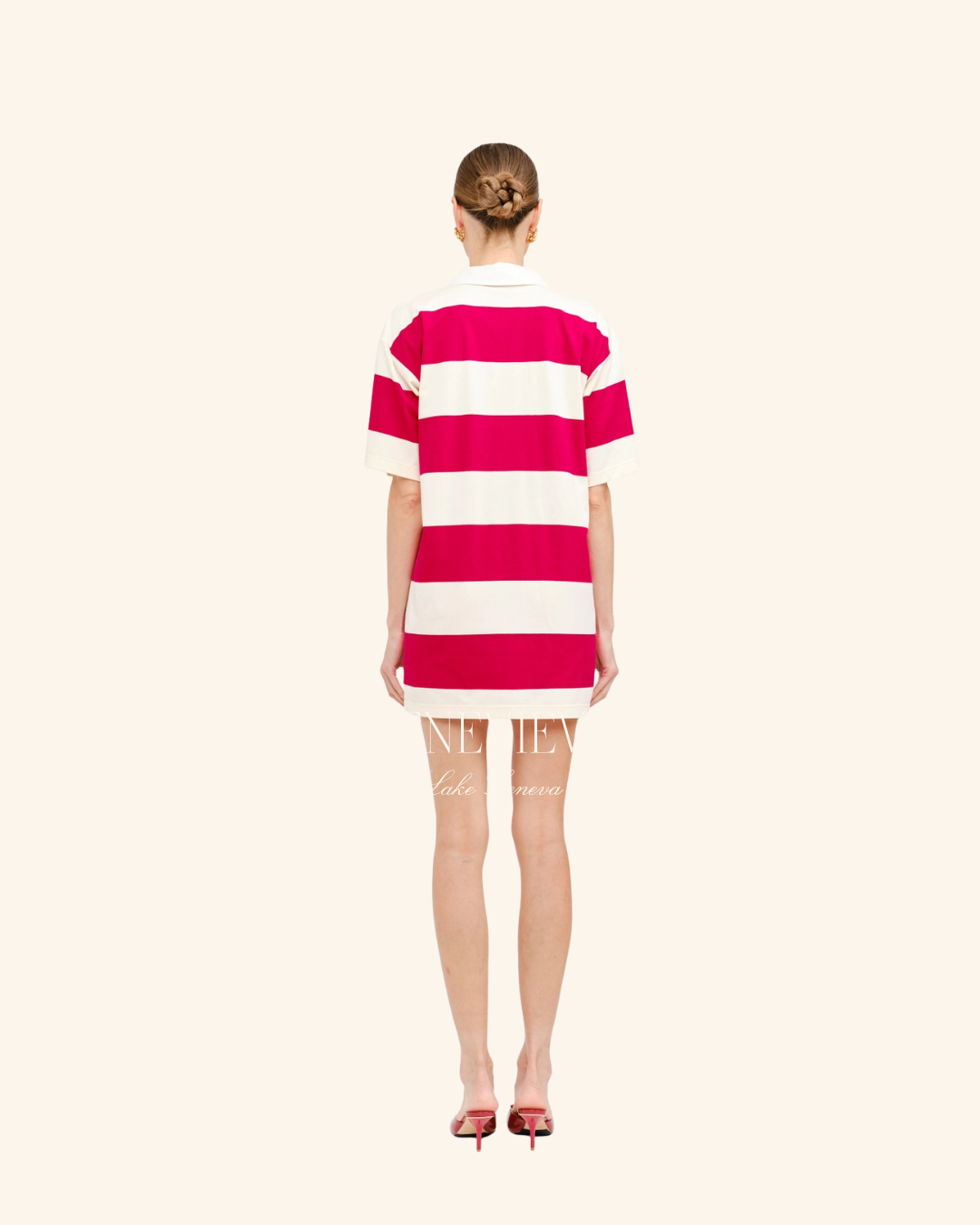 Sofie The Label Red Stripe Rugby Dress
