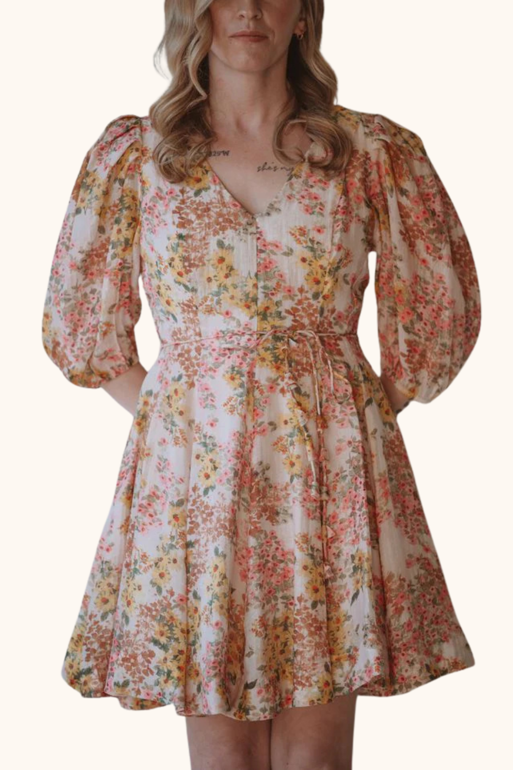 Lucy Paris Alexis Floral Mini Dress