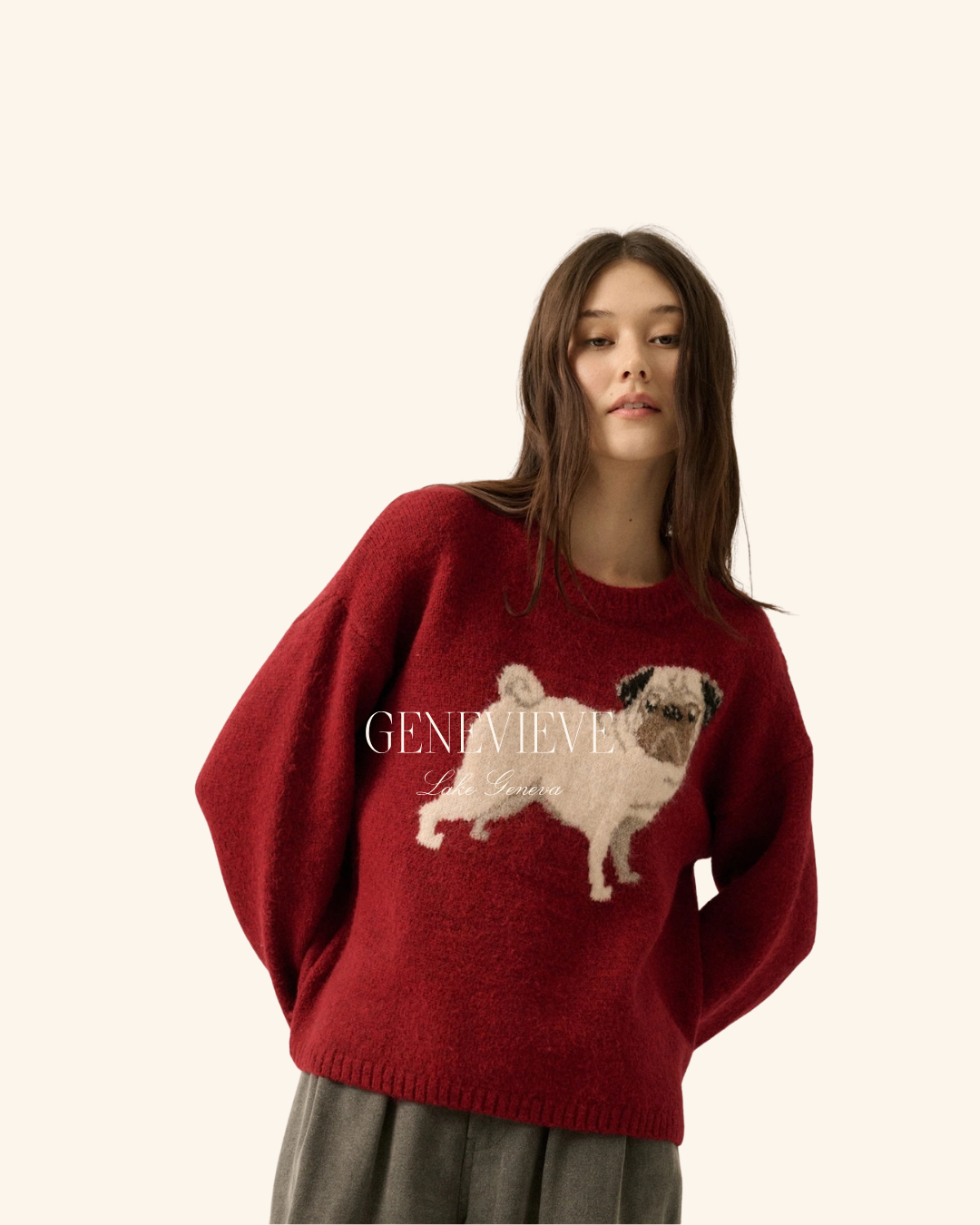 Arther The Pug Mulberry Promesa Sweater