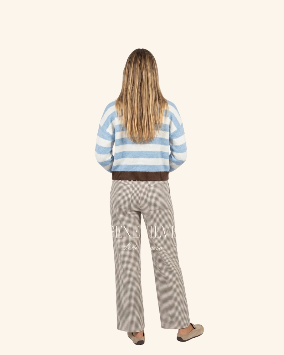 Twenti Stripe Button Up Cardigan