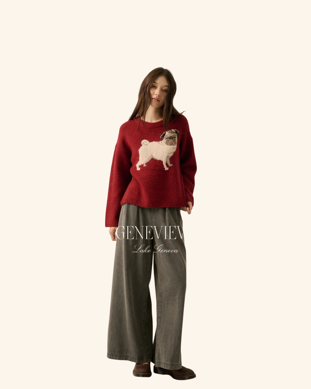 Arther The Pug Mulberry Promesa Sweater