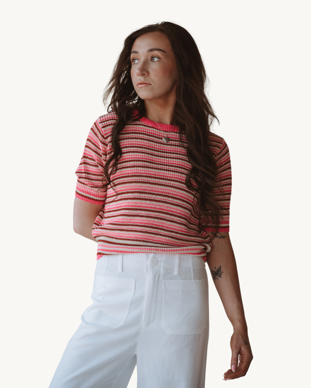Lucy Paris Andy Pink Knit Top