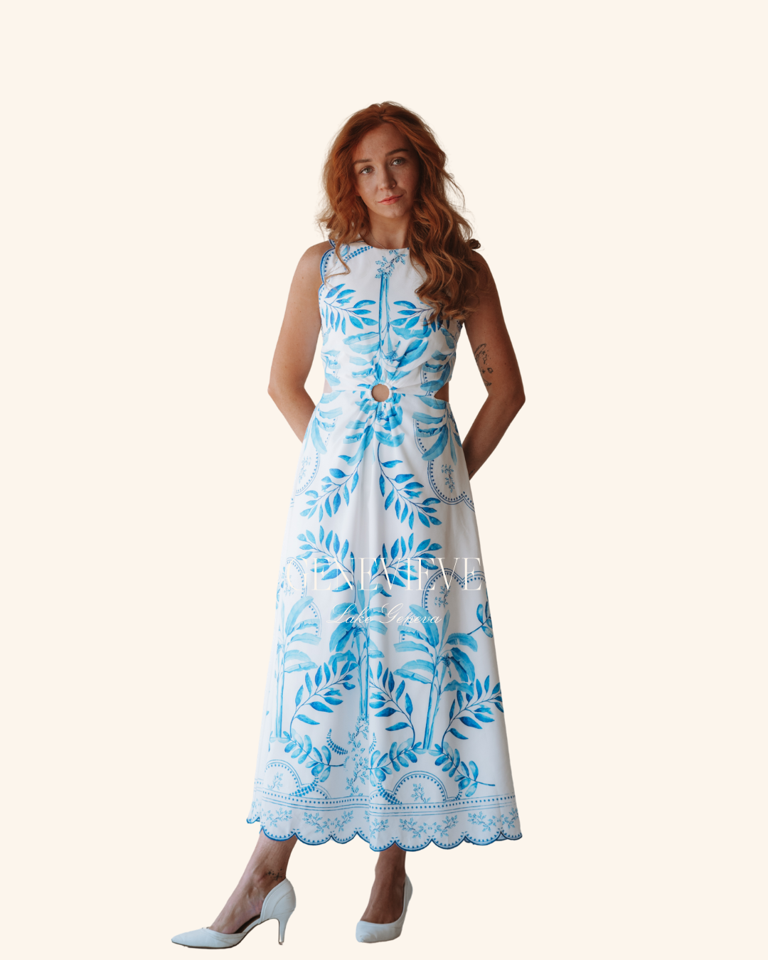 Mable Blue Cutout Maxi Dress