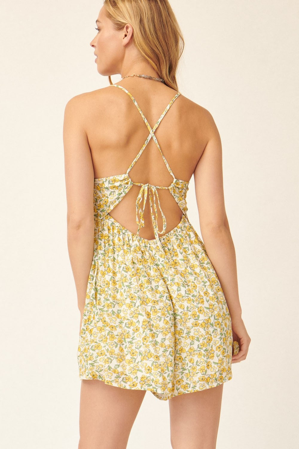 Promesa Floral Flounce Romper