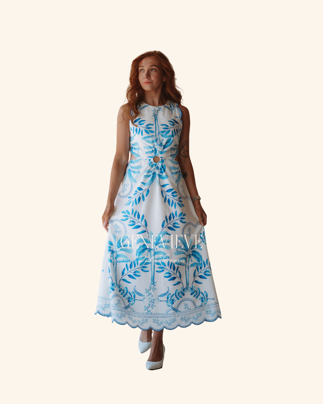 Mable Blue Cutout Maxi Dress